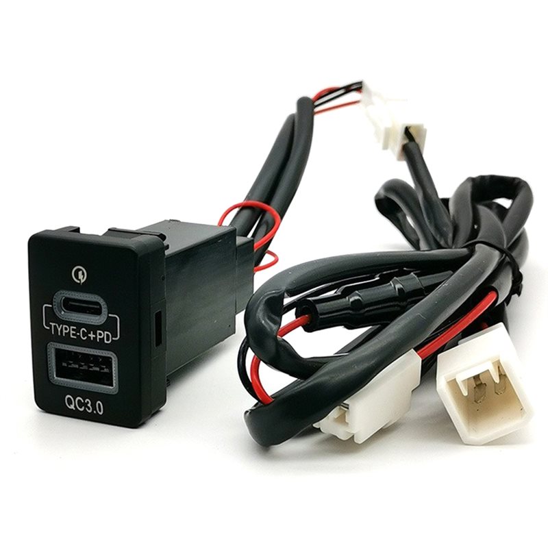 Phone Accessories Types - Akcesoria kablowe Niebieskie światło Samochodowe gniazdo