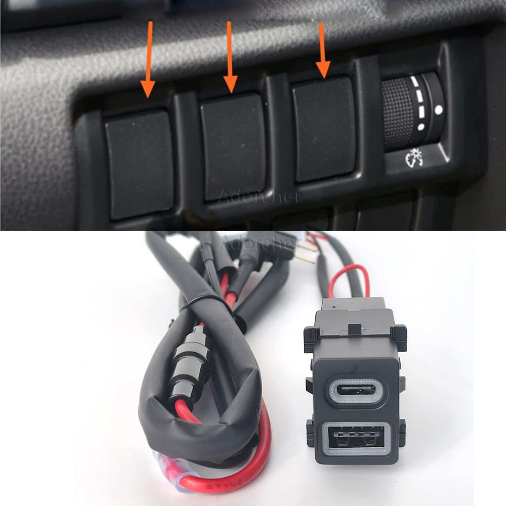 Phone Accessories Types - Zmodyfikowane samochodowe gniazdo USB QC3.0 Type-C